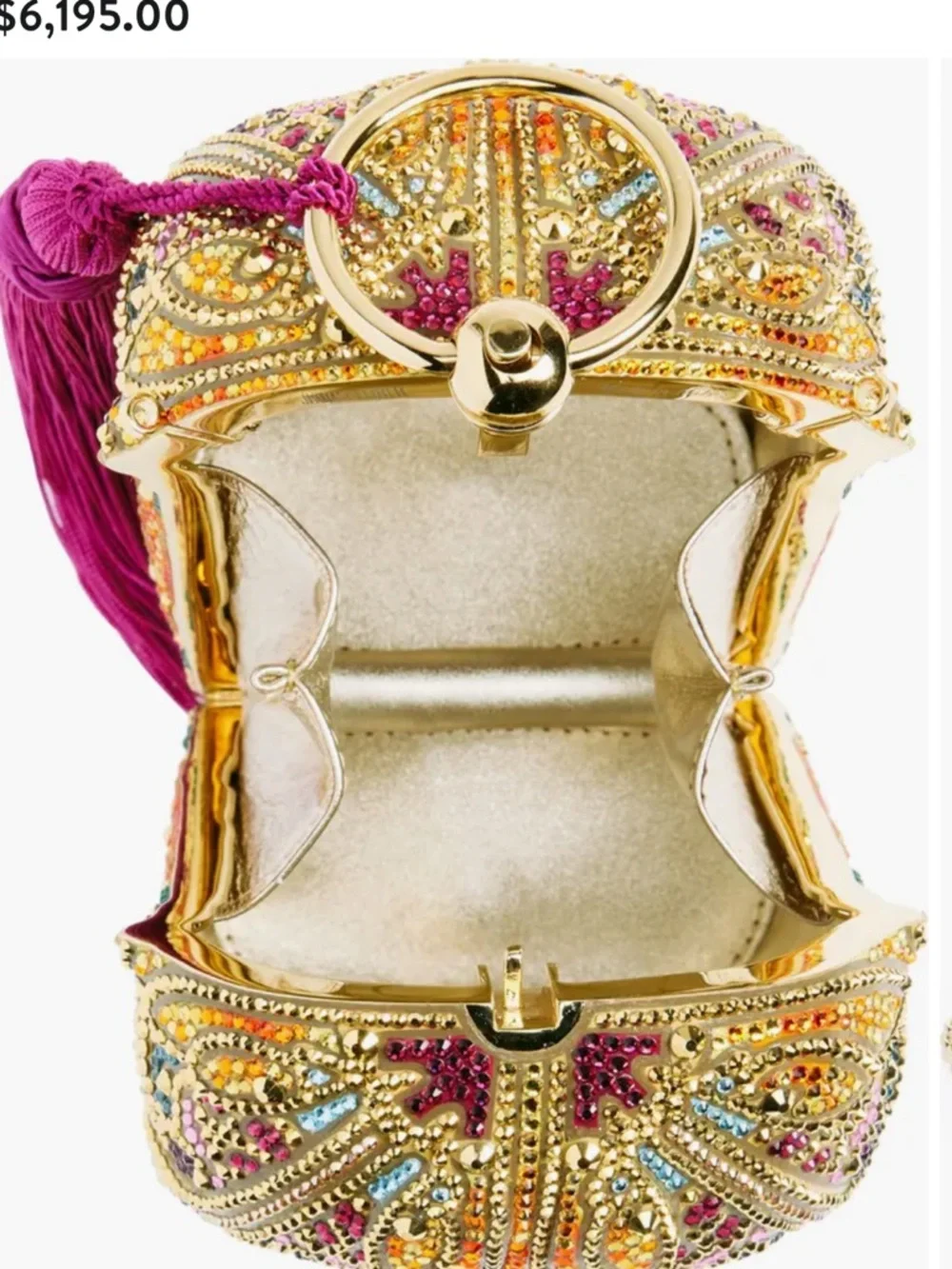 Judith Leiber Lantern Divine Crystal Embellished Clutch - Picture 5 of 10